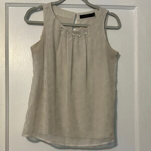 The Limited Creamy Ivory Sleeveless Blouse